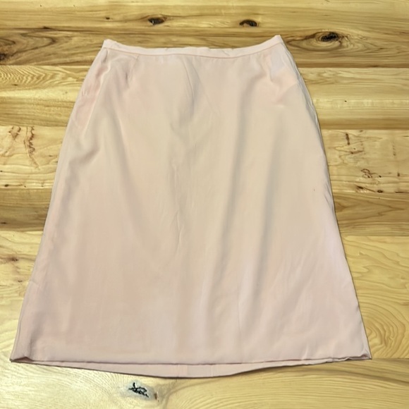 Vintage Dolce and Gabbana blush pink silk blend pencil skirt size 40/4